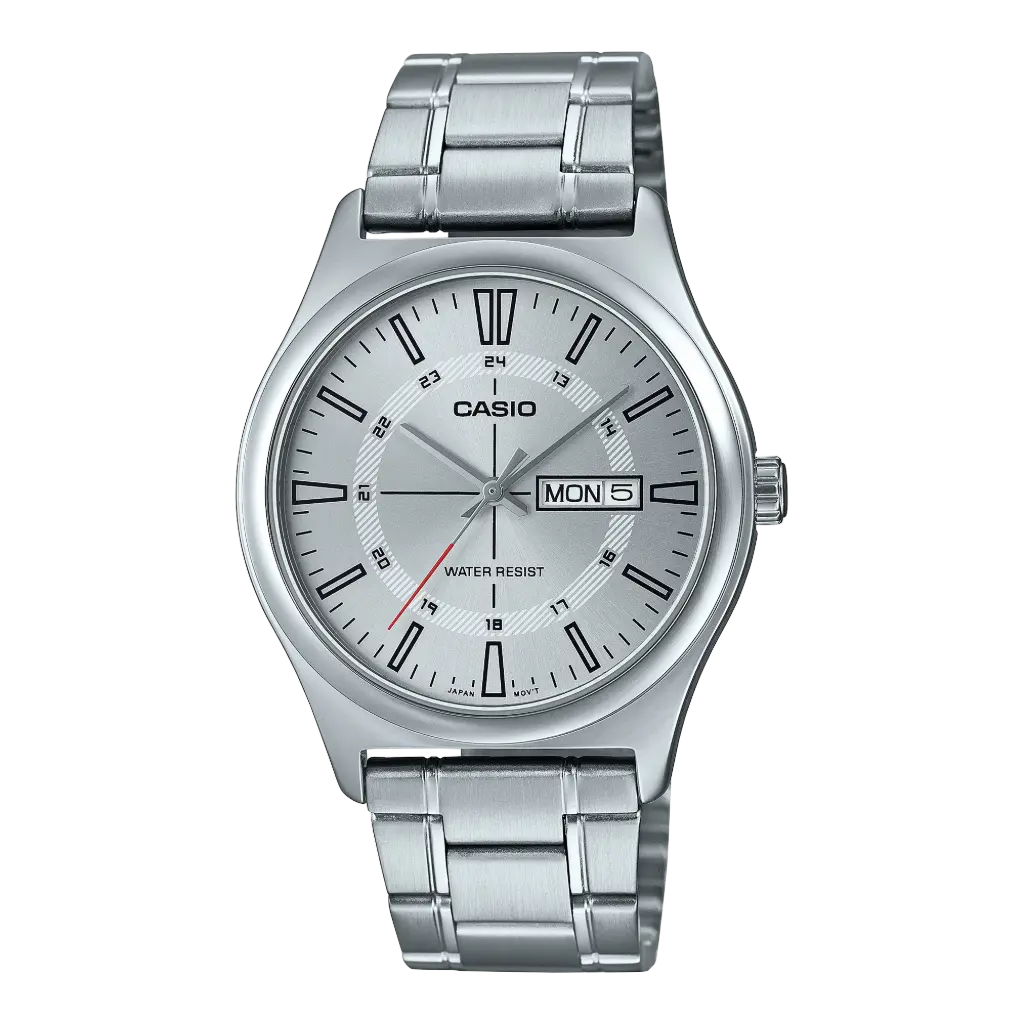 Casio Stainless Steel Triple-Fold Clasp Watch MTP-V006D-7CUDF