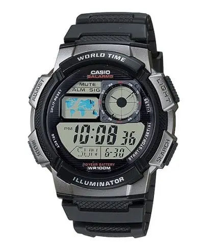 ساعة كاسيو بسوار ريزن موديل AE-1000W-1BVDF