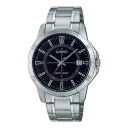 Casio Stainless Steel Triple-Fold Clasp Watch MTP-V004D-1CUDF