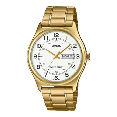 Casio Stainless Steel Triple-Fold Clasp Watch MTP-V006G-7BUDF