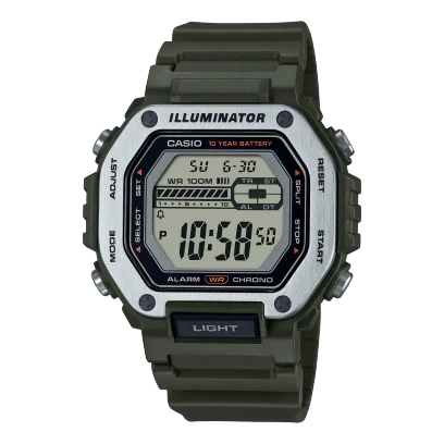 Casio Resin Band Watch MWD-110H-3AVDF