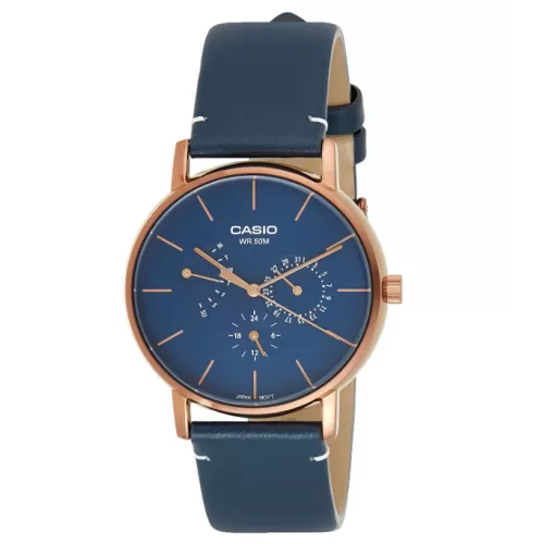 Casio Genuine Leather Band Watch MTP-E320RL-2EVDF