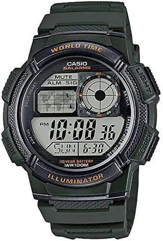 ساعة كاسيو بسوار ريزن موديل AE-1000W-3AVDF