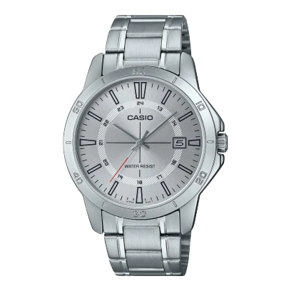 Casio Stainless Steel Triple-Fold Clasp Watch MTP-V004D-7CUDF