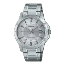 Casio Stainless Steel Triple-Fold Clasp Watch MTP-V004D-7CUDF