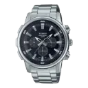 Casio Stainless Steel Band Watch MTP-E505D-1AVDF
