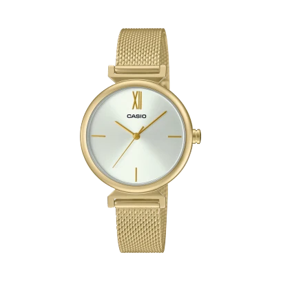 Casio Stainless Steel Mesh Adjustable Clasp Watch LTP-2023VMG-7CDR