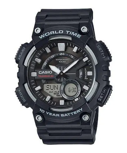 Casio Resin Band Watch AEQ-110W-1AVDF