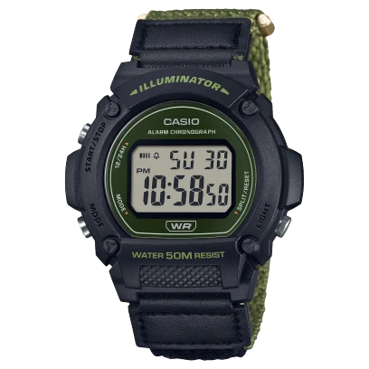 Casio Cloth Band Watch W-219HB-3AVDF
