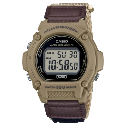 Casio Cloth Band Watch W-219HB-5AVDF