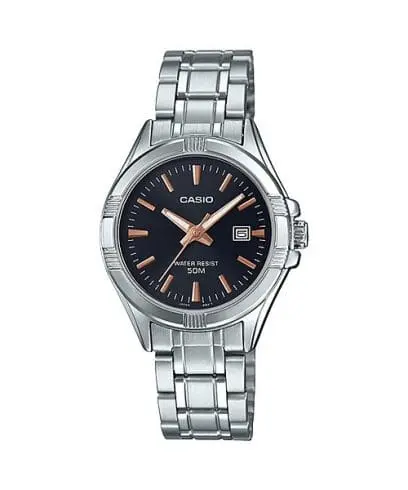 Casio Stainless Steel Triple-Fold Clasp Watch LTP-1308D-1A2VDF