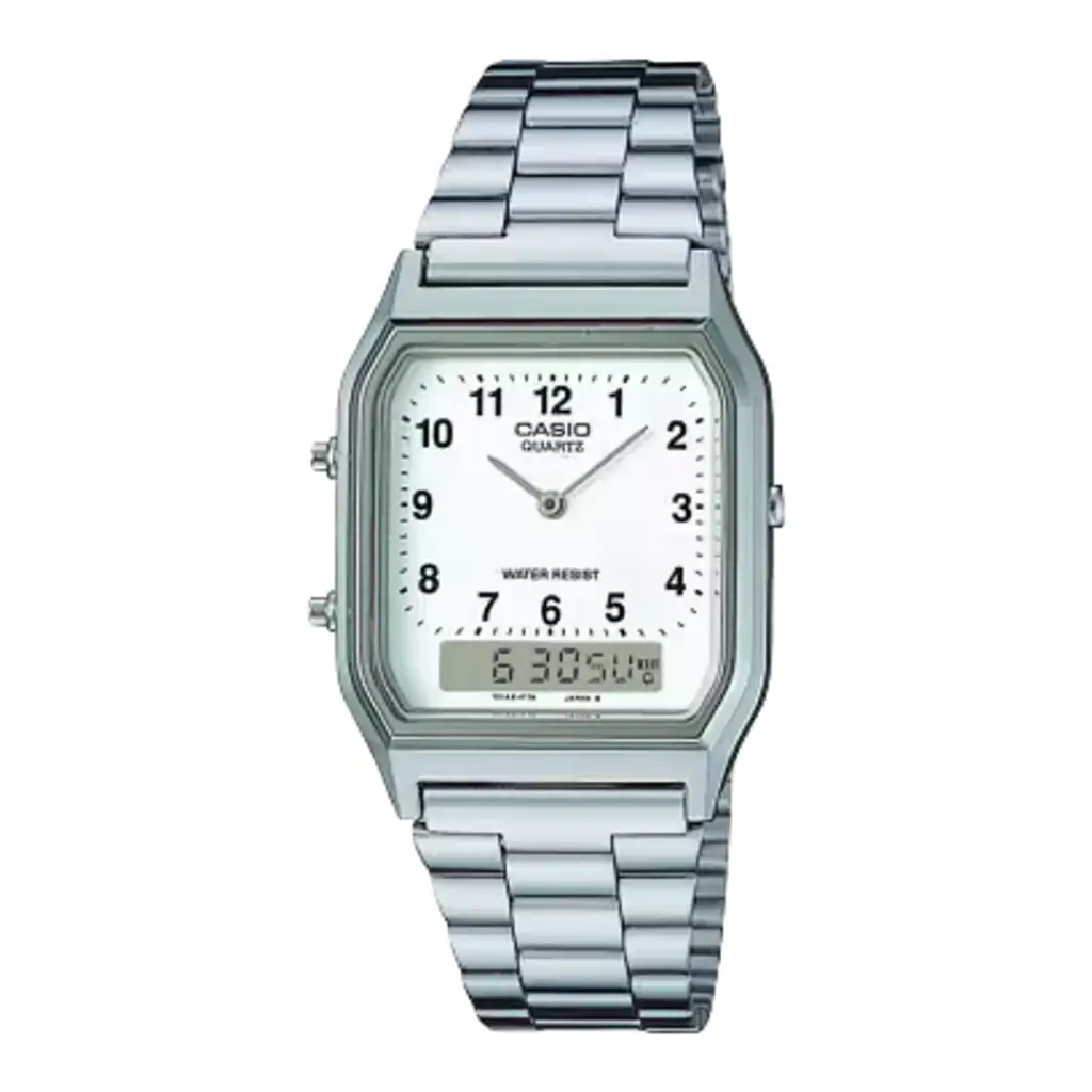 Casio Stainless Steel Adjustable Clasp Watch AQ-230A-7BMQ