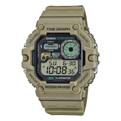 ساعة كاسيو بسوار ريزن موديل WS-1700H-5AVDF