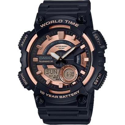 Casio Resin Band Watch AEQ-110W-1A3VDF