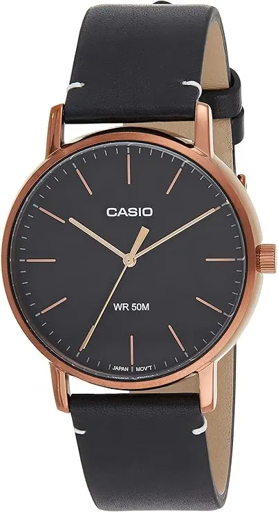 Casio Leather Band Watch MTP-E171RL-1EVDF