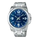 Casio Stainless Steel Triple-Fold Clasp Watch MTP-1314D-2AVDF