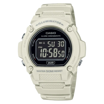 Casio Resin Band Watch W-219HC-8BVDF
