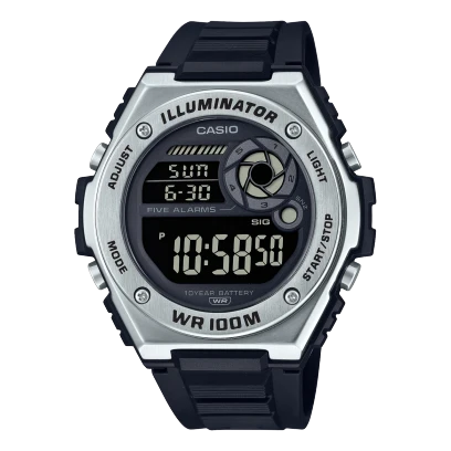 ساعة كاسيو بسوار ريزن موديل MWD-100H-1BVDF