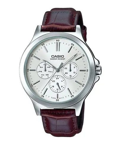 Casio Leather Band Watch MTP-V300L-7AUDF