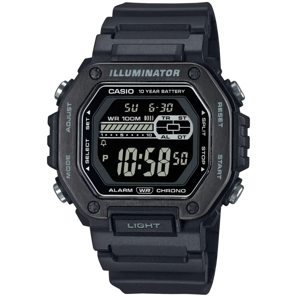 Casio Resin Band Watch MWD-110HB-1BVDF