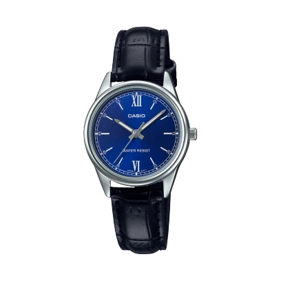 ساعة كاسيو بسوار جلد موديل LTP-V005L-2BUDF