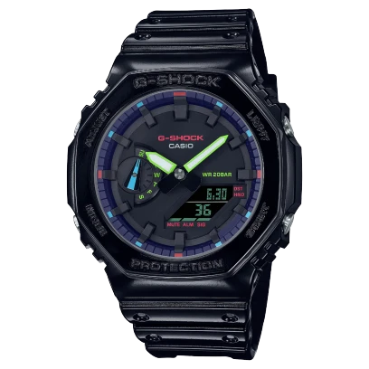 ساعة كاسيو G-Shock موديل GA-2100RGB-1ADR