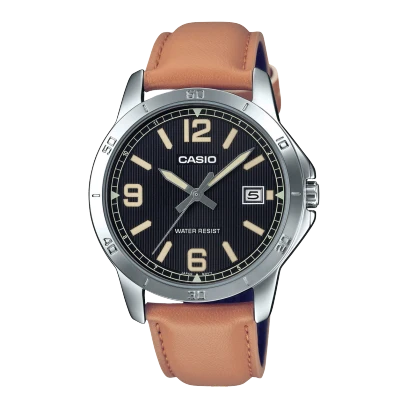Casio Leather Band Watch MTP-V004L-1B2UDF