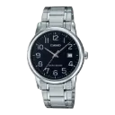 Casio Stainless Steel Triple-Fold Clasp Watch MTP-V002D-1BUDF