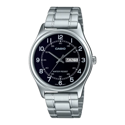 Casio Stainless Steel Triple-Fold Clasp Watch MTP-V006D-1B2UDF