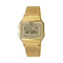 Casio Stainless Steel Mesh Adjustable Clasp Watch A700WMG-9ADF