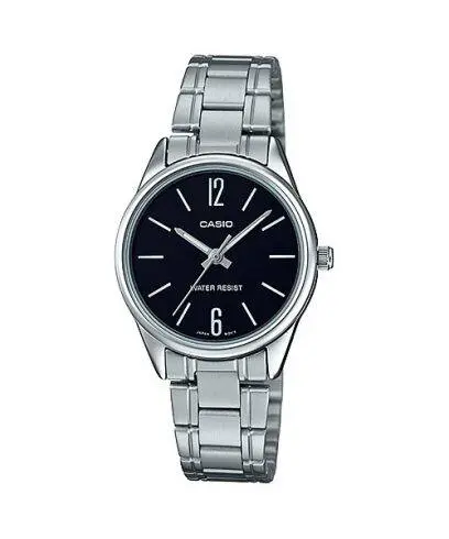 Casio Stainless Steel Triple-Fold Clasp Watch LTP-V005D-1BUDF