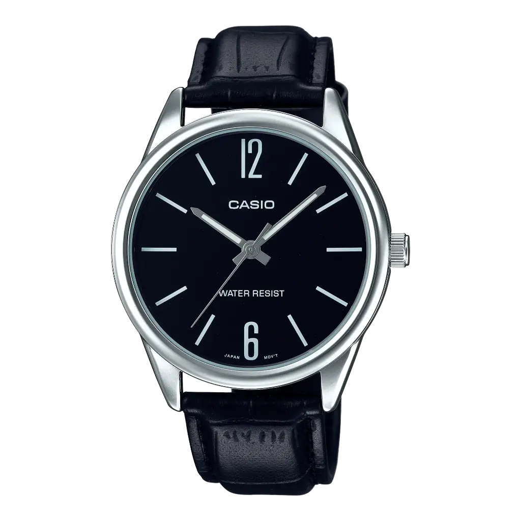 Casio Leather Band Watch MTP-V005L-1BUDF