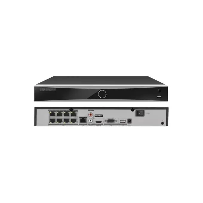 جهاز تسجيل كاميرات IP NVR هيكفيجن Hikvision بـ 8 قنوات و8 منافذ PoE موديل DS-7608NXI-K1/8P