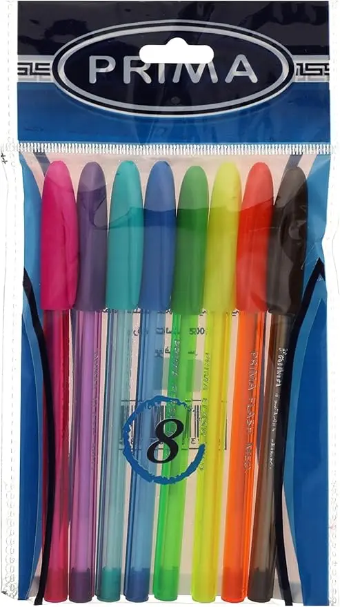 Prima Flash Pen Set, 8 Pieces