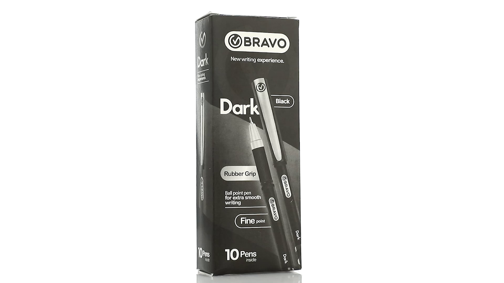 Bravo Box Pens Dark Color Black Box 10 Pens