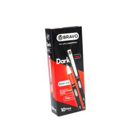 علبة اقلام برافو دارك لون احمر علبة 10 اقلام
