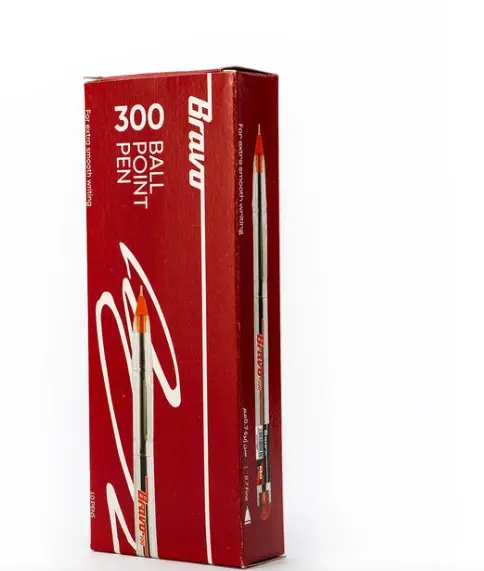 Bravo ballpoint pen 0.7 mm model 300 Red pack of 10 pcs