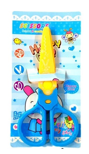 Children's scissors on card number S03