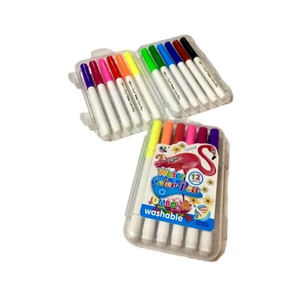 Felt Tip Markers Box Vacuum Pack 24 Colors Luxury