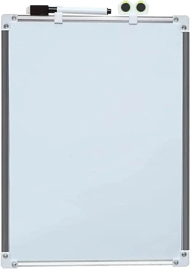 سبورة بيضاء معدنية مع استاند 25×35 سم