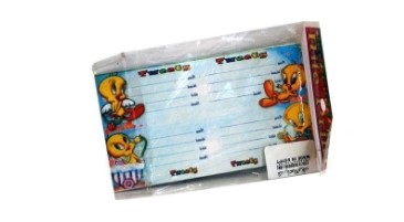 Pack of 20-piece school tickets