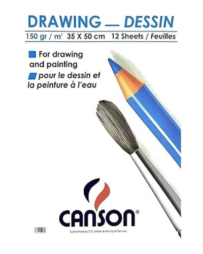 Canson Sketch 1/4 White 35*50