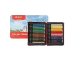 الوان ام اند جي خشب 48 لون اكوريل علبه معدن