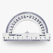 Prima transparent plastic protractor  per piece