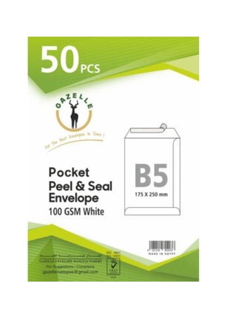 (مقاس نصف الورقه الفلوسكاب )B5دسته 50ظرف