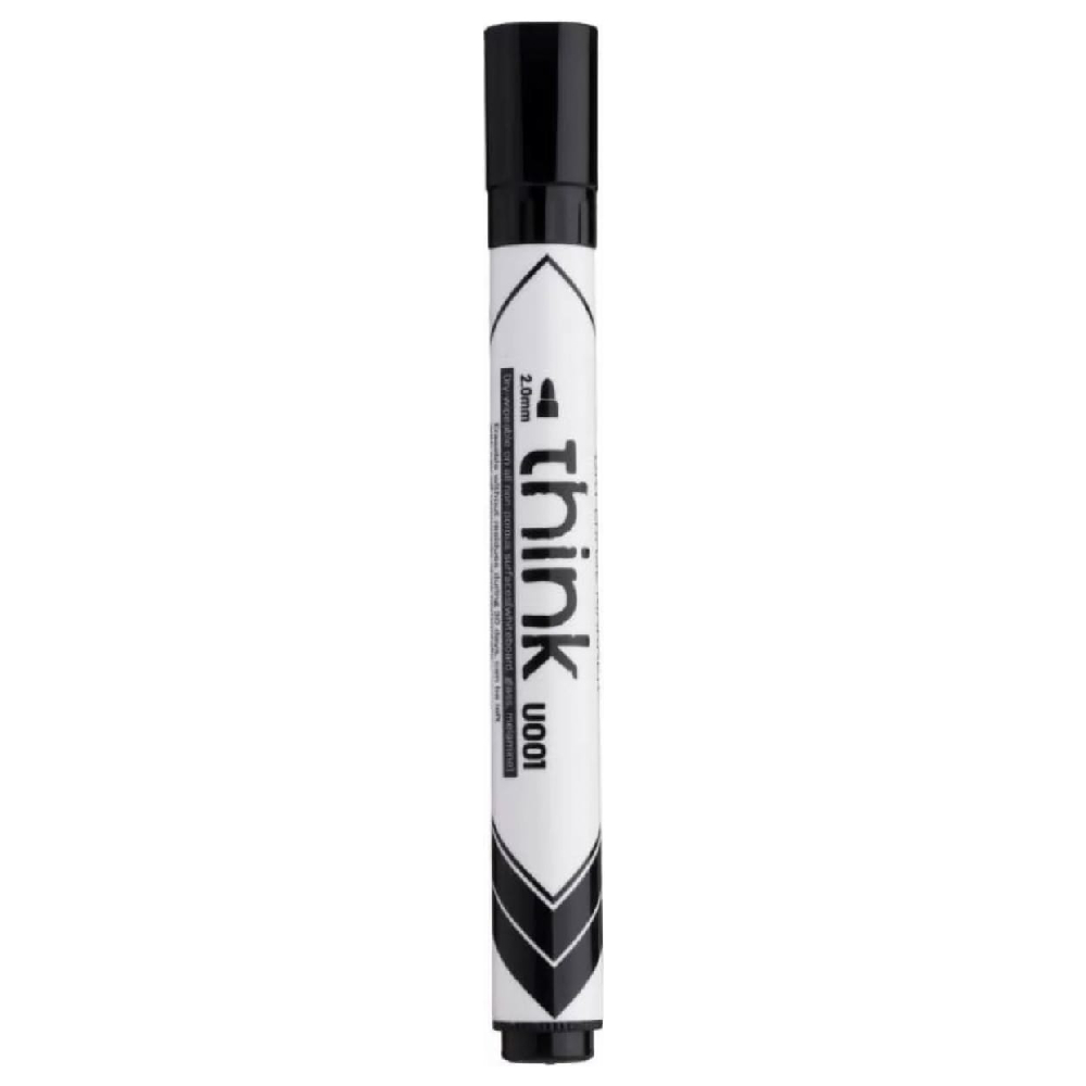 Deli Whiteboard Marker Tip Flat Black