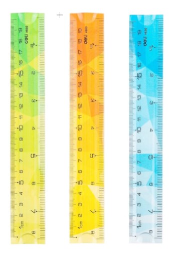 ديلي مسطره مرنة 20 سم 8 بوصه الوان