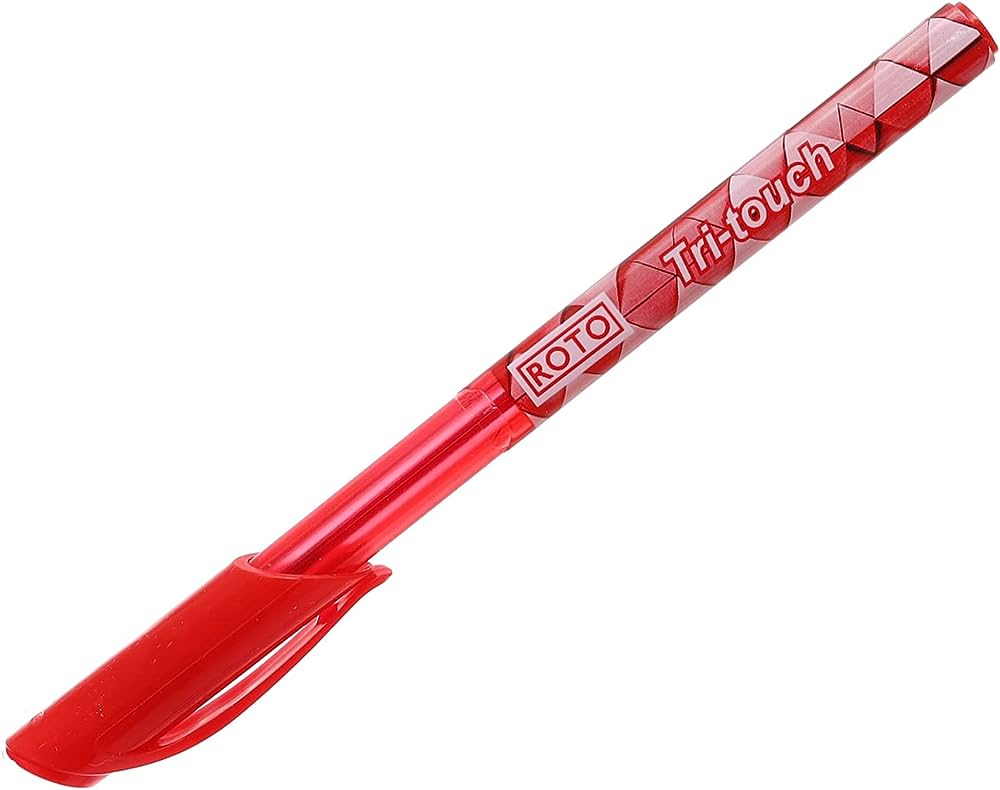 Roto 12-Piece Pen Set Box Roto Tri-Touch Red