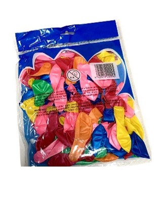 كيس بالون صغير ثقيل مستورد 100 قطعه الوان مختلفه