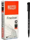 Roto Fine Liner Felt Tip Marker 12-Piece Set Blue Roto